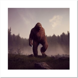 Sasquatch in Nature Posters and Art